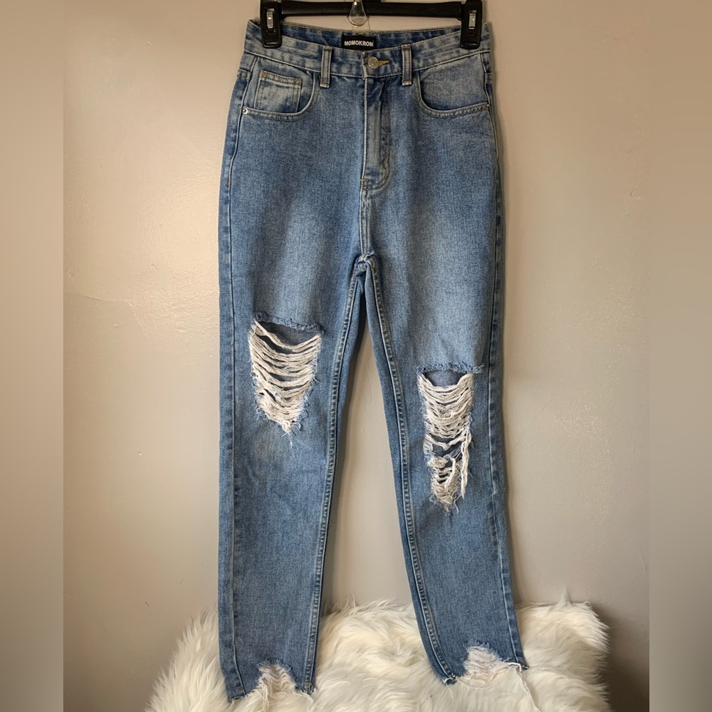 Momokrom Distressed Denim Jeans